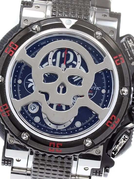 AQUANAUTIC Sub Commander Skull Silver Dial Automatic Men\'s Watch_898132 main image 7